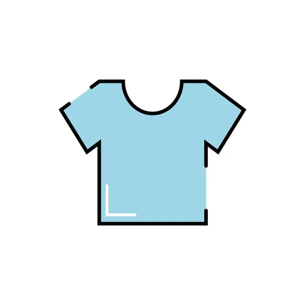 Shirt kleding man geïsoleerde pictogram — Stockvector