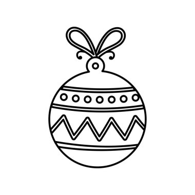 top noel dekorasyon çizgisi simgesi