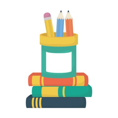 kalem tutacağı olan metin kitaplarını yığın