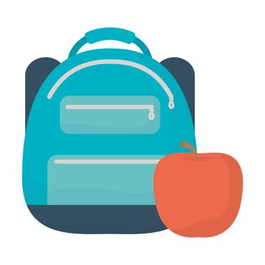 Okul çantasına elma meyvesi koydum.