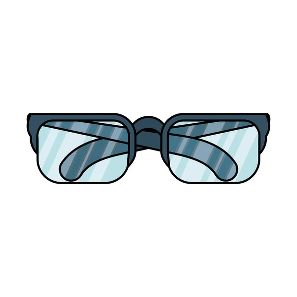Óculos ícone isolado acessório óptico — Vetor de Stock