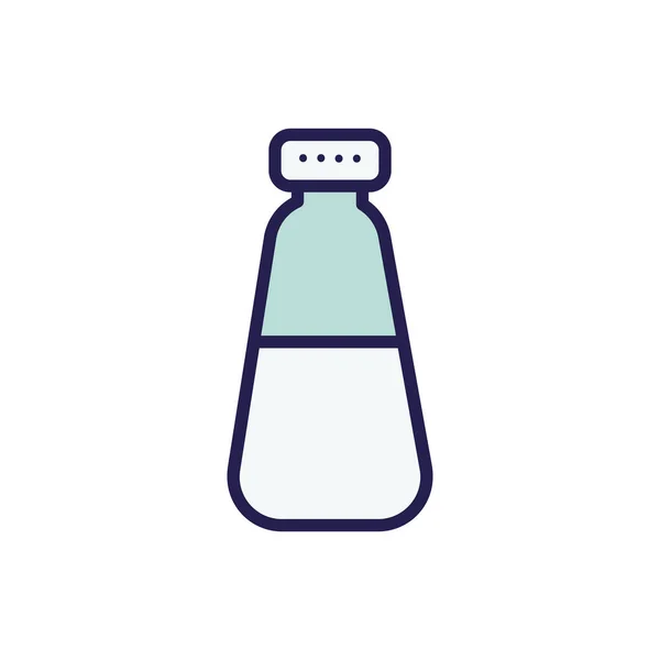 Bouteille de lait boisson icône isolée — Image vectorielle