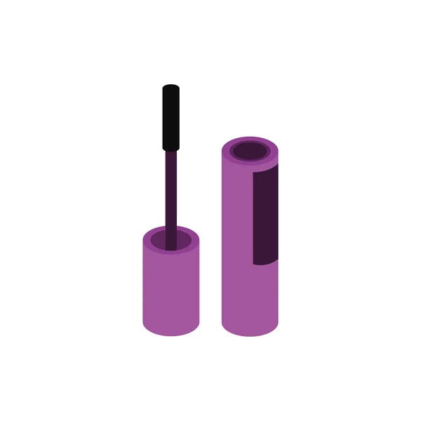 Icono aislado producto maquillaje pestañas — Vector de stock