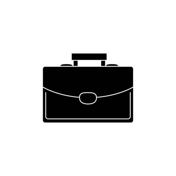 Sylwetka pojedynczej ikony walizki — Wektor stockowy