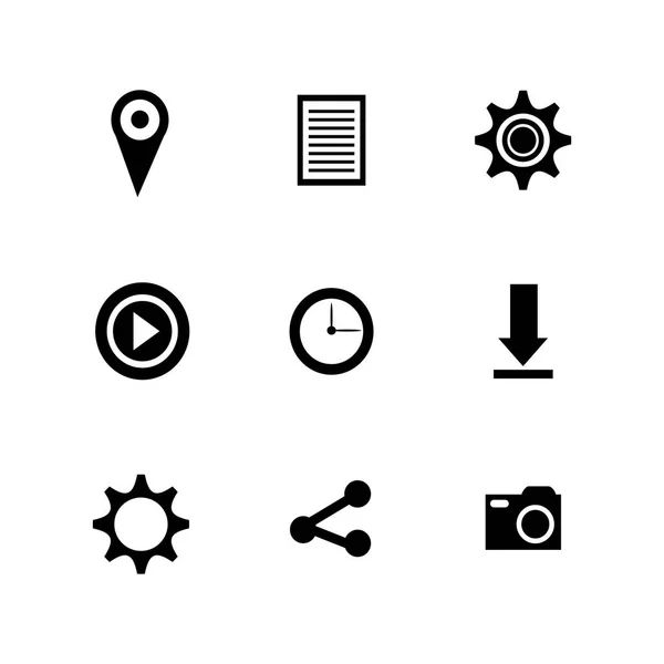 Paquete de iconos de conjunto de redes sociales — Archivo Imágenes Vectoriales