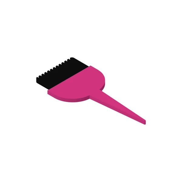 Farbstoff Applikator Pinsel Make-up-Symbol — Stockvektor