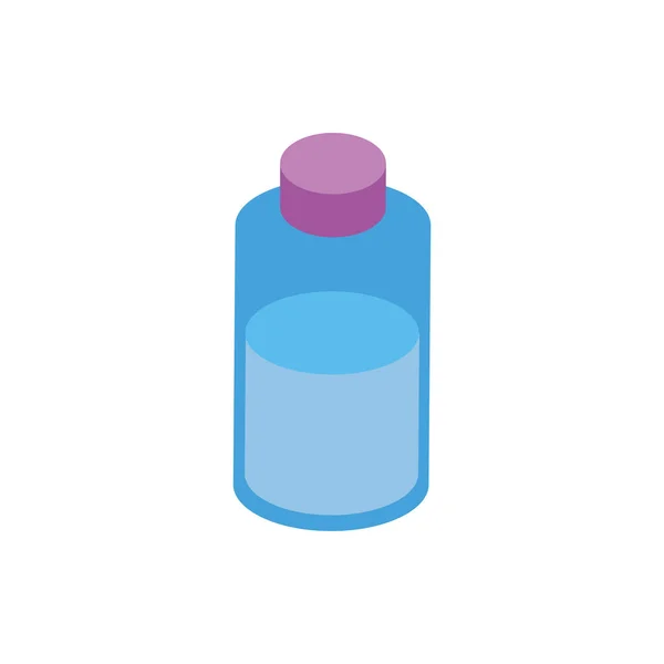 Ícone isolado do produto líquido da composição da garrafa — Vetor de Stock
