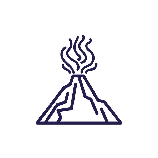 Icono de estilo de relleno vulcano mexicano Popocatepetl — Archivo Imágenes Vectoriales