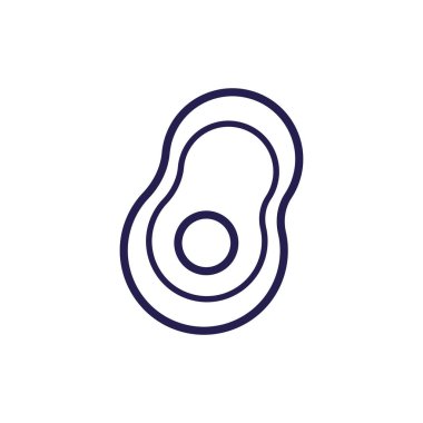 Taze avokado sebze doldurma biçimi simgesi