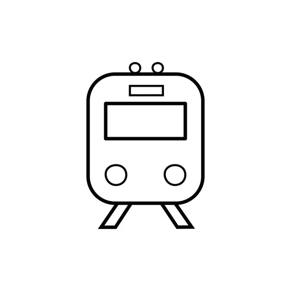 Metrô ícone de estilo de linha de transporte — Vetor de Stock