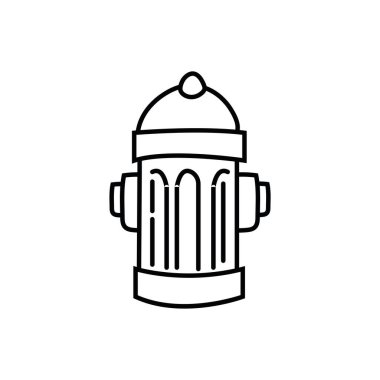 Yangın musluğu sokak çizgisi biçimi simgesi