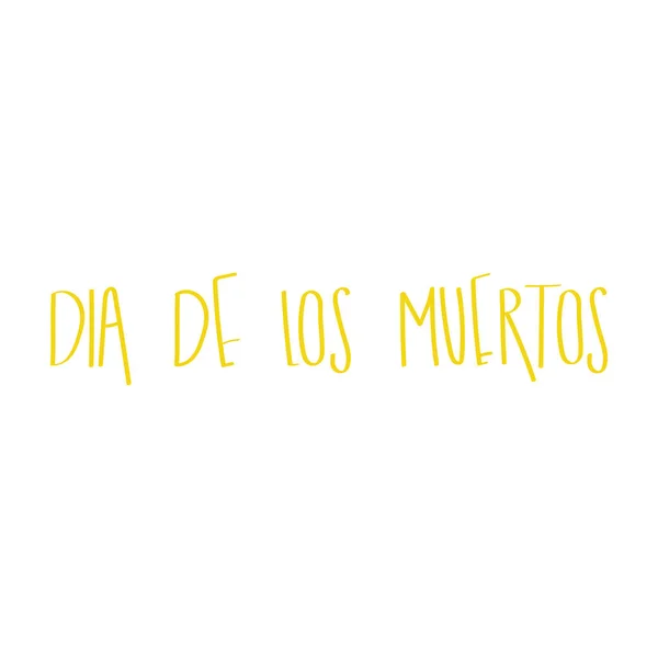 Letras de Dia de los muertos — Vector de stock