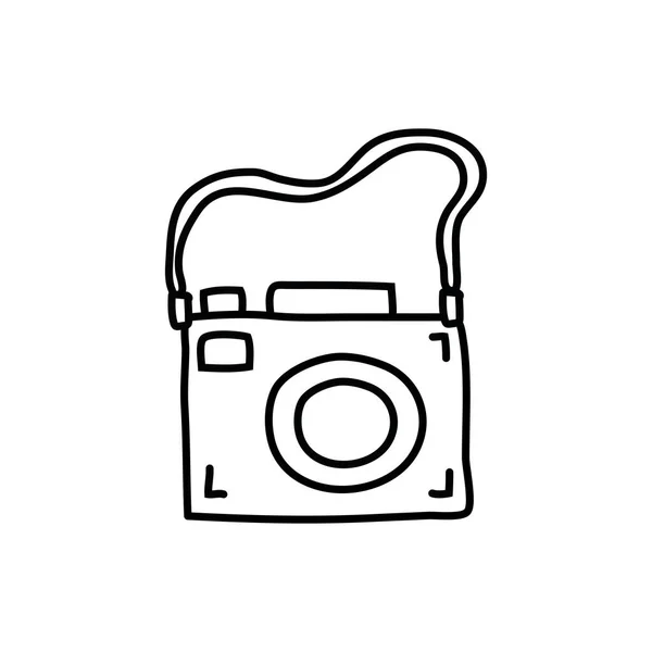 Fotografische Kamera Gerät isoliert Symbol — Stockvektor