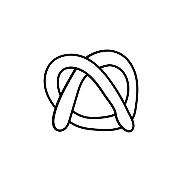 ไอคอนขนมปังเพรทเซลเบเกอรี่ — ภาพเวกเตอร์สต็อก