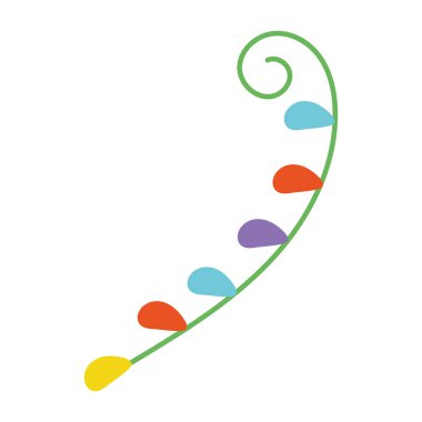 Yaprak bitki simgesi olan dal