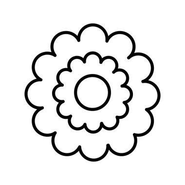 güzel çiçek bahçesi dekoratif simgesi