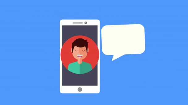 스마트폰 과 인간을 이용 한 소셜 미디어 기술 — 비디오