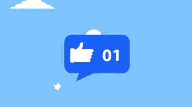 Konuşma baloncuğu ve tepkisi olan sosyal medya teknolojisi