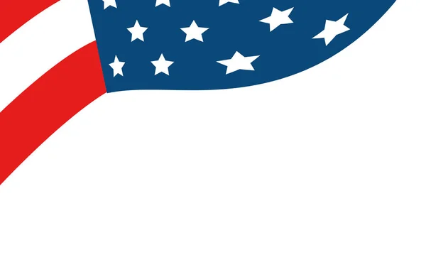 Verenigde Staten vlag geïsoleerd pictogram — Stockvector