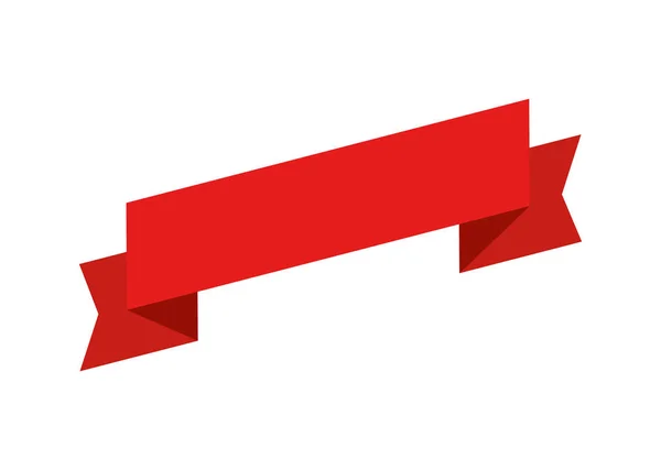 Nastro nastro emblema icona isolata — Vettoriale Stock