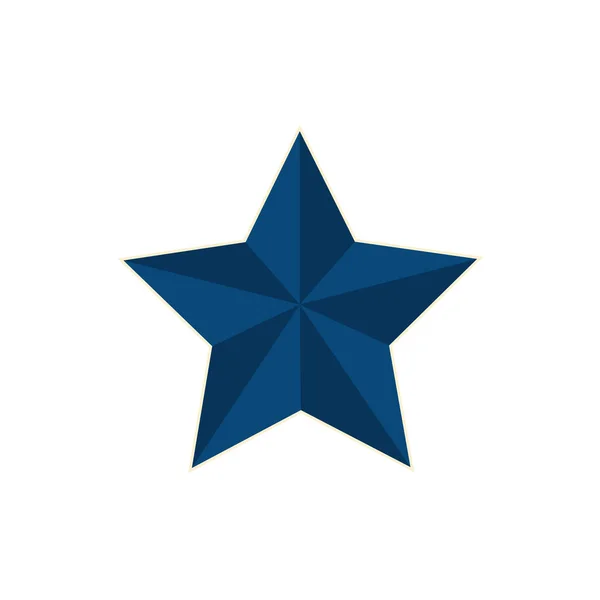 Yıldız lüks dekorasyonu izole edilmiş simge — Stok Vektör