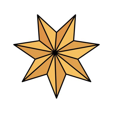 yıldız süsleme noel simgesi izole