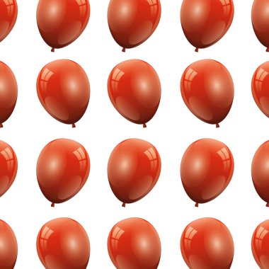 Balon deseni Helyum kırmızısı