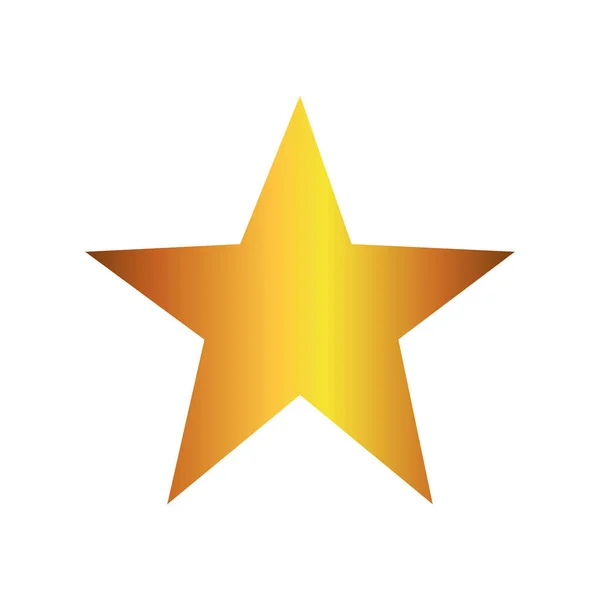 Estrella decoración Navidad aislado icono — Vector de stock