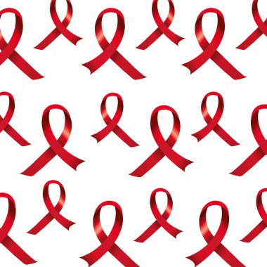 AIDS Gündüz Farkındalığı kurdelelerinin deseni