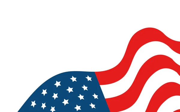 Stany Zjednoczone flaga izolowana ikona — Wektor stockowy