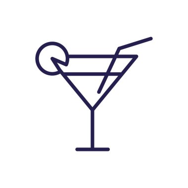 taze tropikal kokteyl izole edilmiş simgesi