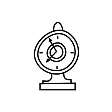 Parkmetre sokak şehir çizgisi simgesi