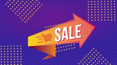 İndirimli oklu ticari etiket