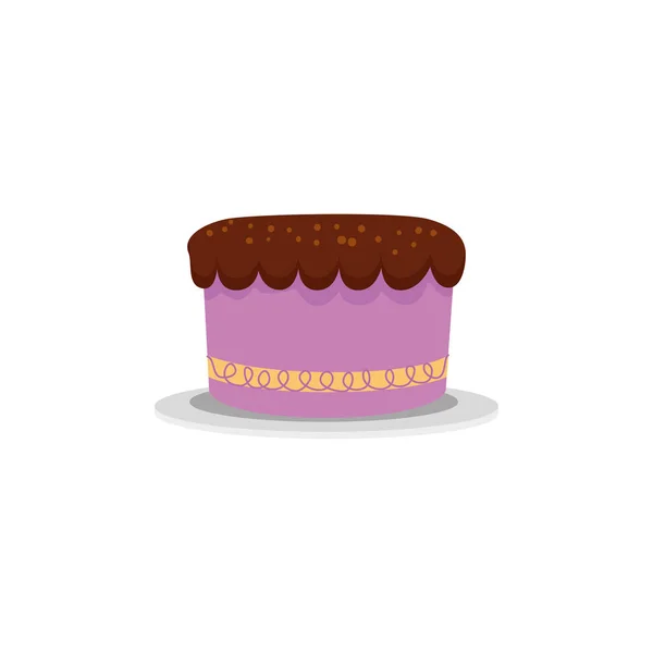 生日快乐蛋糕矢量设计 — 图库矢量图片