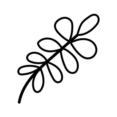 Yaprak bitki simgesi olan dal