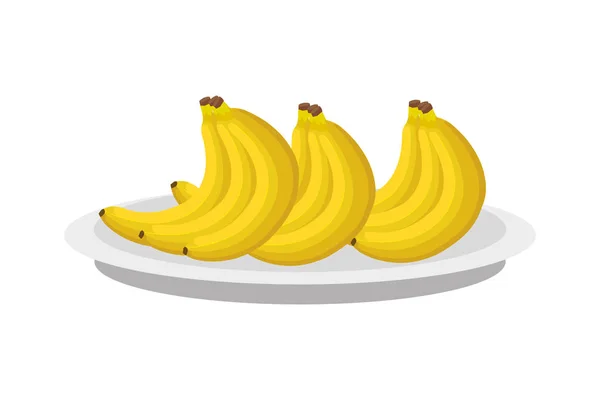 Conception vectorielle de fruits de bananes isolées — Image vectorielle