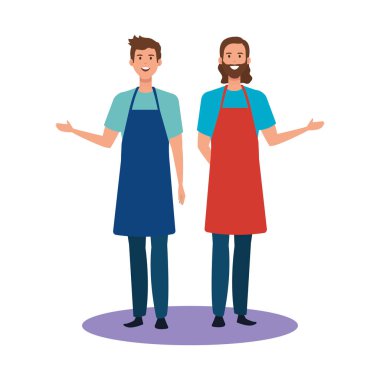 İzole satıcı erkek vektör tasarımı