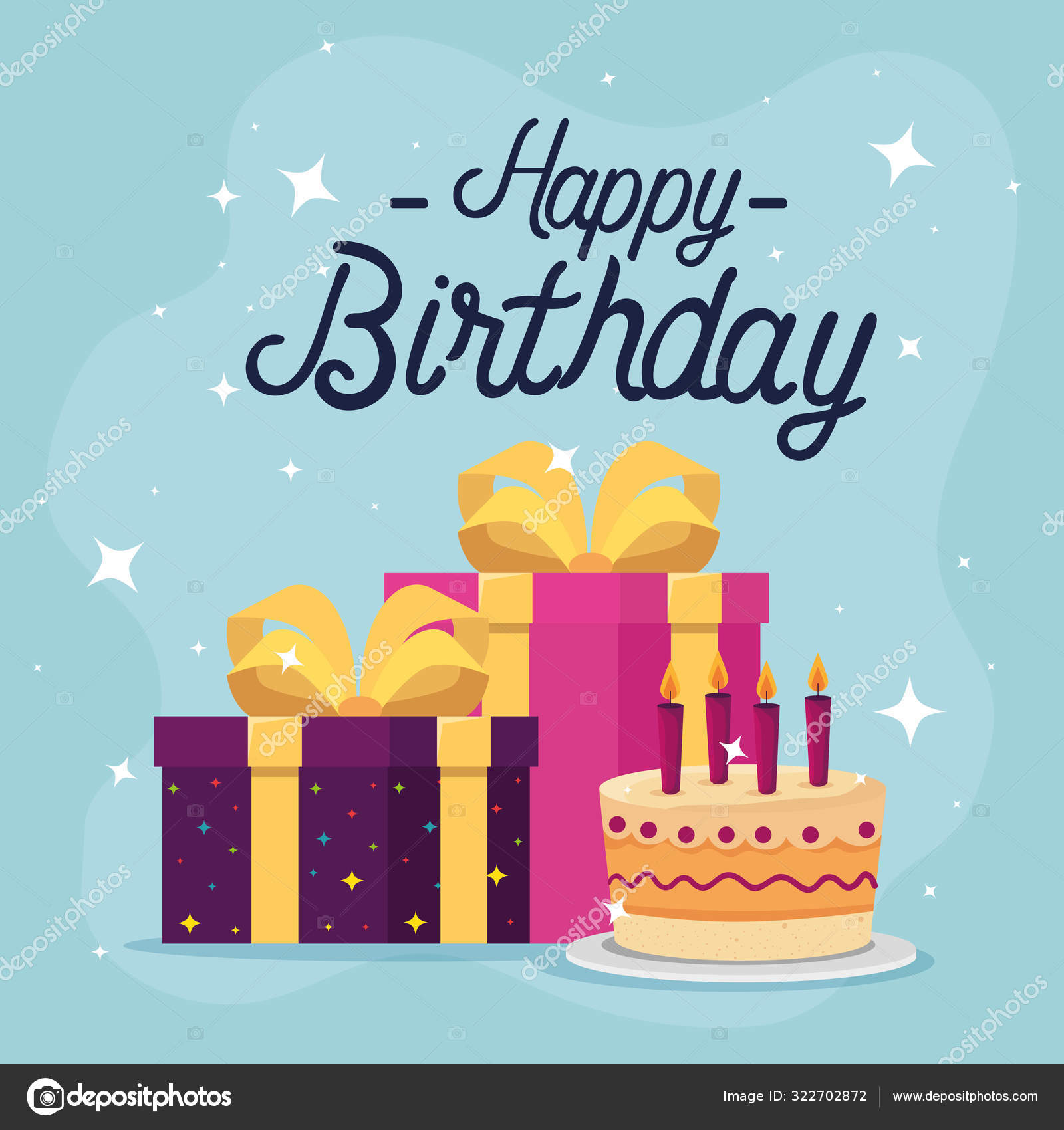 Happy Birthday Cake And Gifts Vector Design Vector Image By C Yupiramos Vector Stock Happy Birthday Cake And Gifts Vector Design Vector Image By C Yupiramos Vector Stock