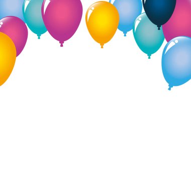 Parti ve kutlama balonları vektör tasarımı