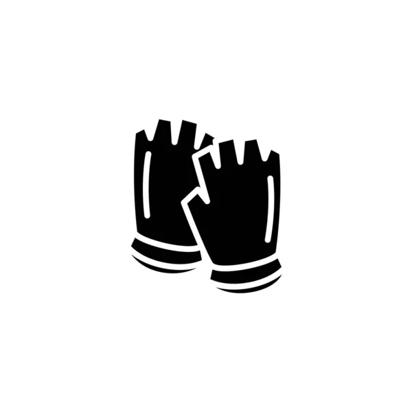 Parmaksız eldiven sporu izole edilmiş simgesi — Stok Vektör