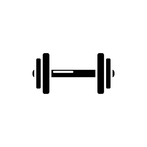 Dumbbell equipment gym isolated icon — Stock Vector