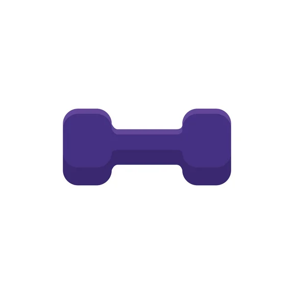 Hantelutrustning gym isolerad ikon — Stock vektor