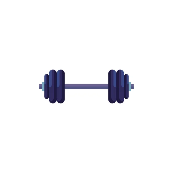 Dumbbell equipment gym isolated icon — Stock Vector