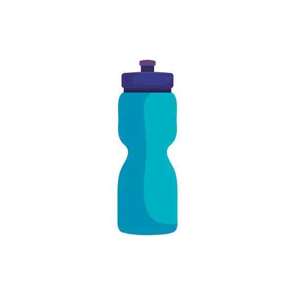 Botella agua plástico aislado icono — Vector de stock