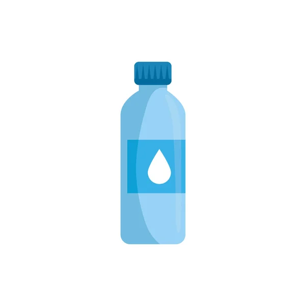 Bottiglia acqua plastica isolata icona — Vettoriale Stock