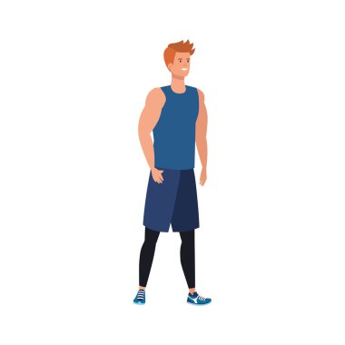 Genç adam atlet avatar karakteri