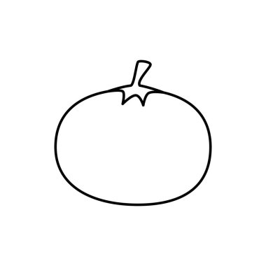 Domates taze sebze çizgisi simgesi