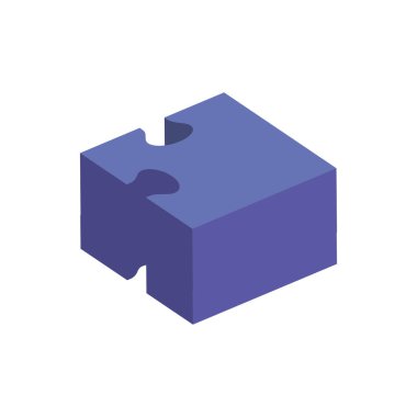 Yapboz parçasının izole edilmiş simgesi