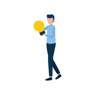 İzole edilmiş iş adamı avatar vektör tasarımı