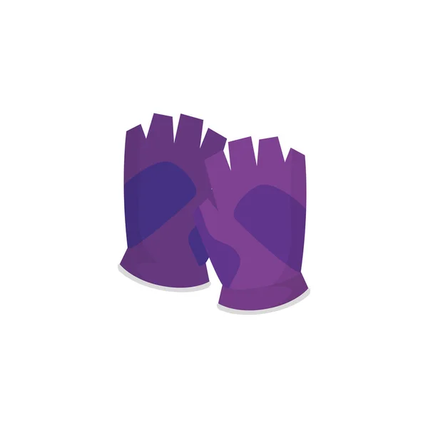 Без пальців рукавички спортивні ізольовані значок — стоковий вектор